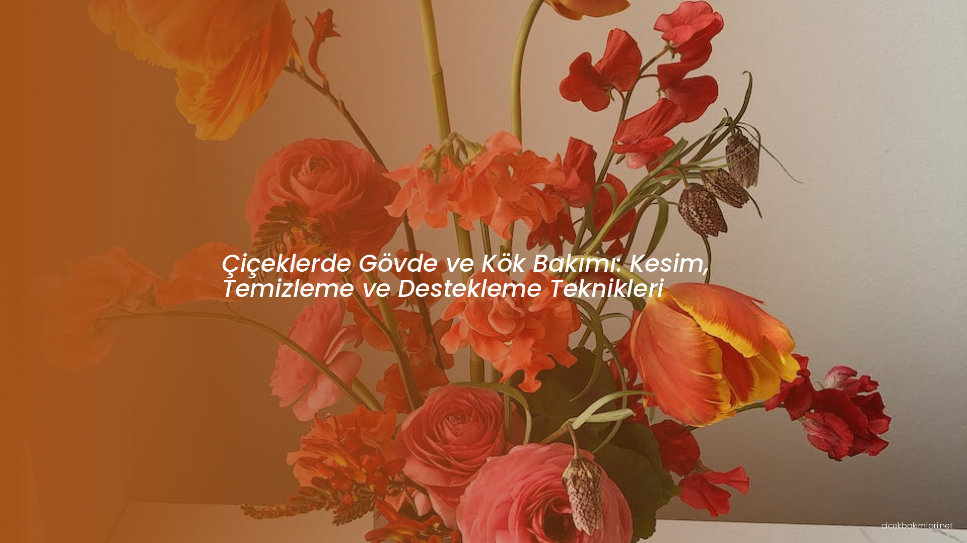 Çiçeklerde Gövde ve Kök Bakımı: Kesim, Temizleme ve Destekleme Teknikleri