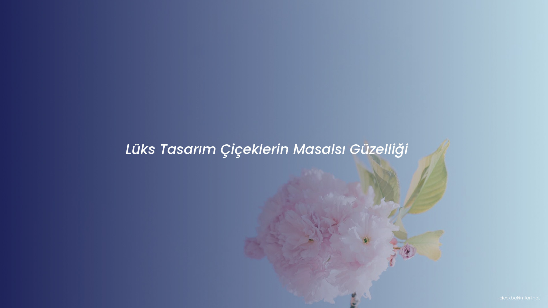 Lüks Tasarım Çiçeklerin Masalsı Güzelliği