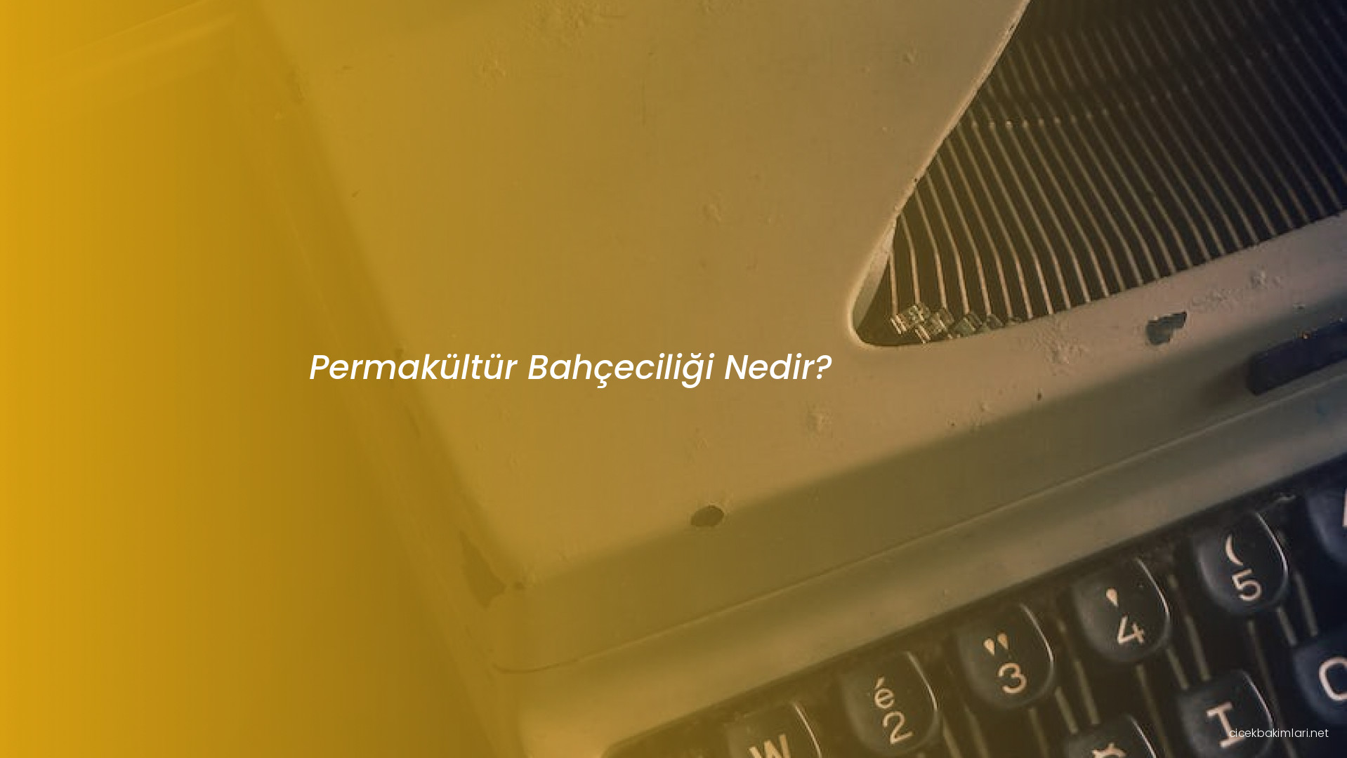 Permakültür Bahçeciliği Nedir?