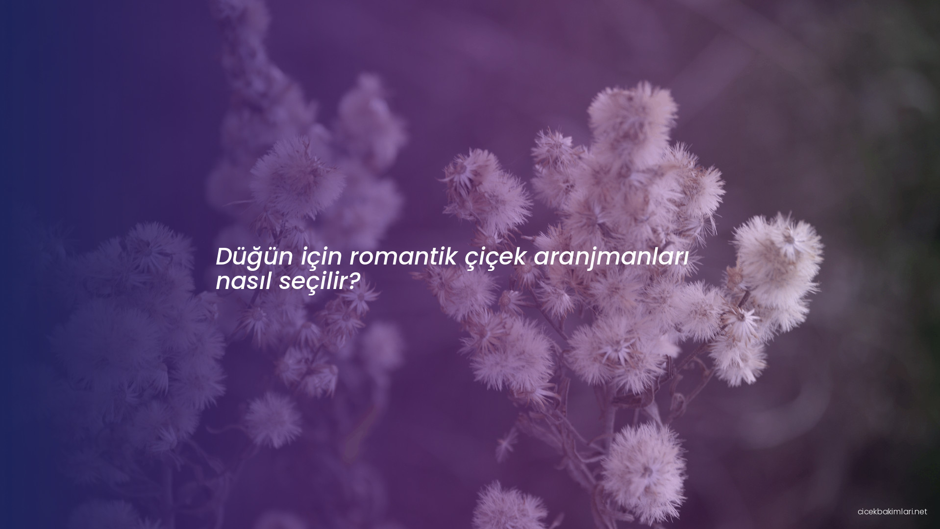 Düğün için romantik çiçek aranjmanları nasıl seçilir?