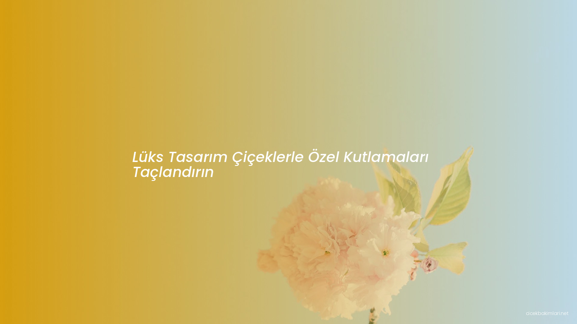 Lüks Tasarım Çiçeklerle Özel Kutlamaları Taçlandırın