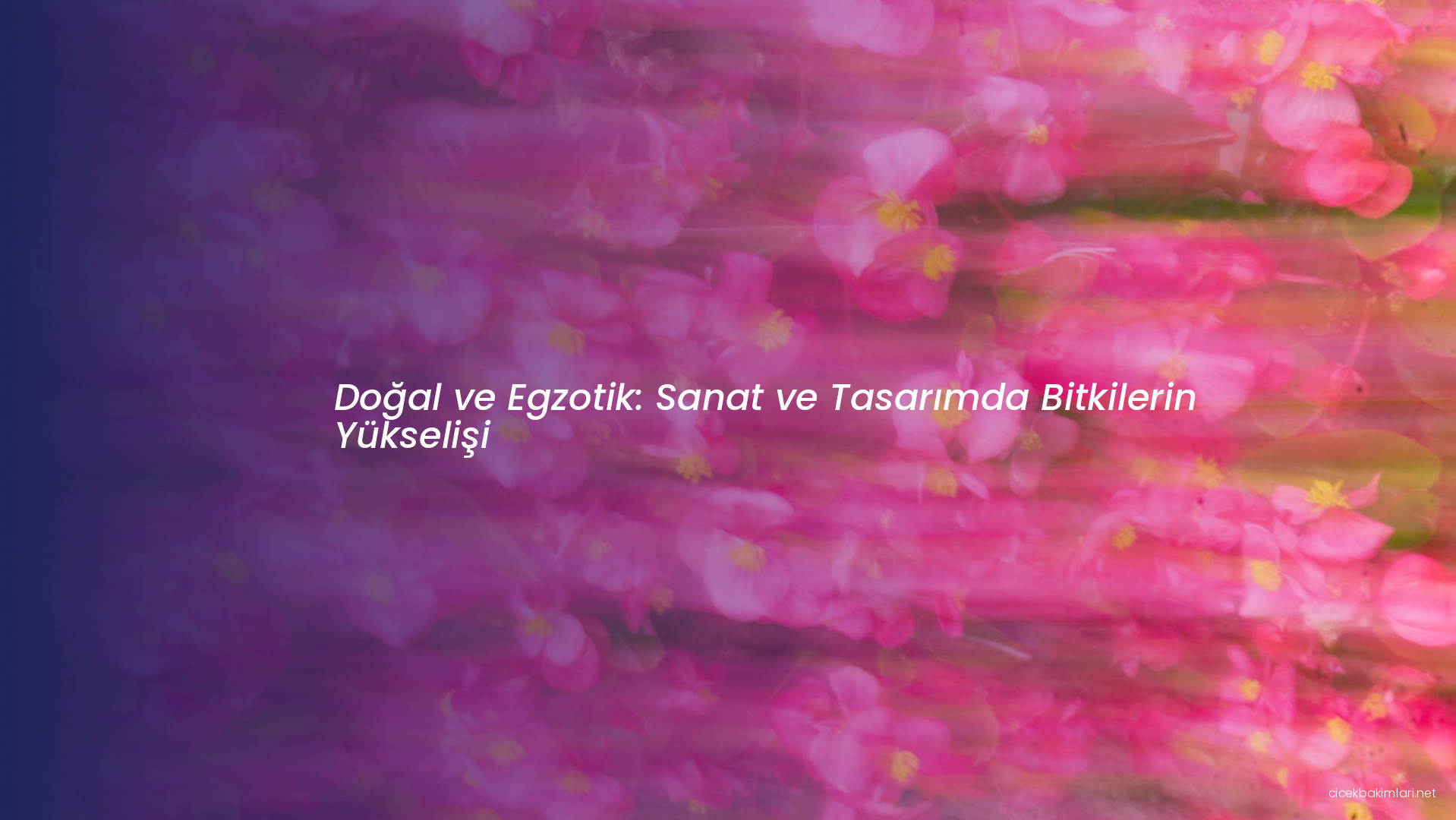 Doğal ve Egzotik: Sanat ve Tasarımda Bitkilerin Yükselişi