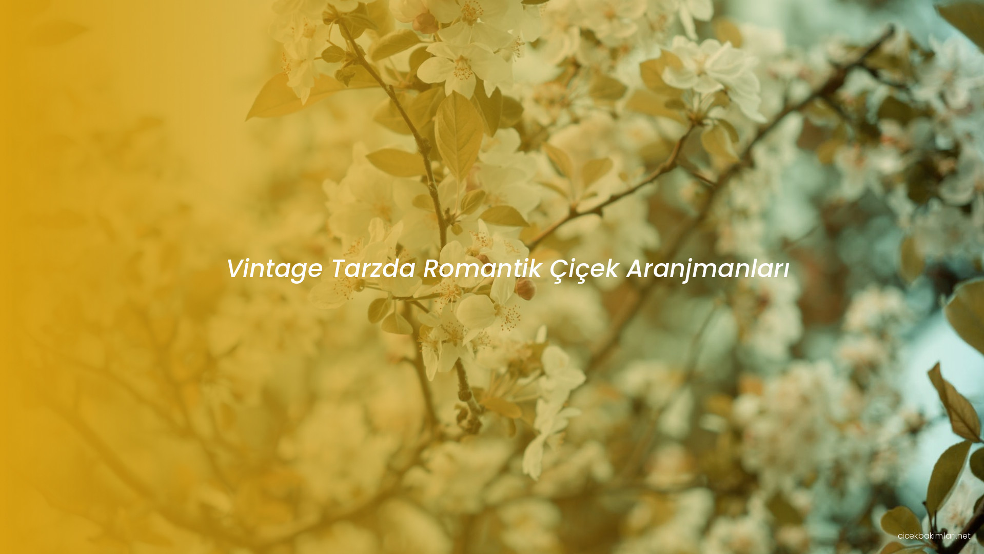 Vintage Tarzda Romantik Çiçek Aranjmanları