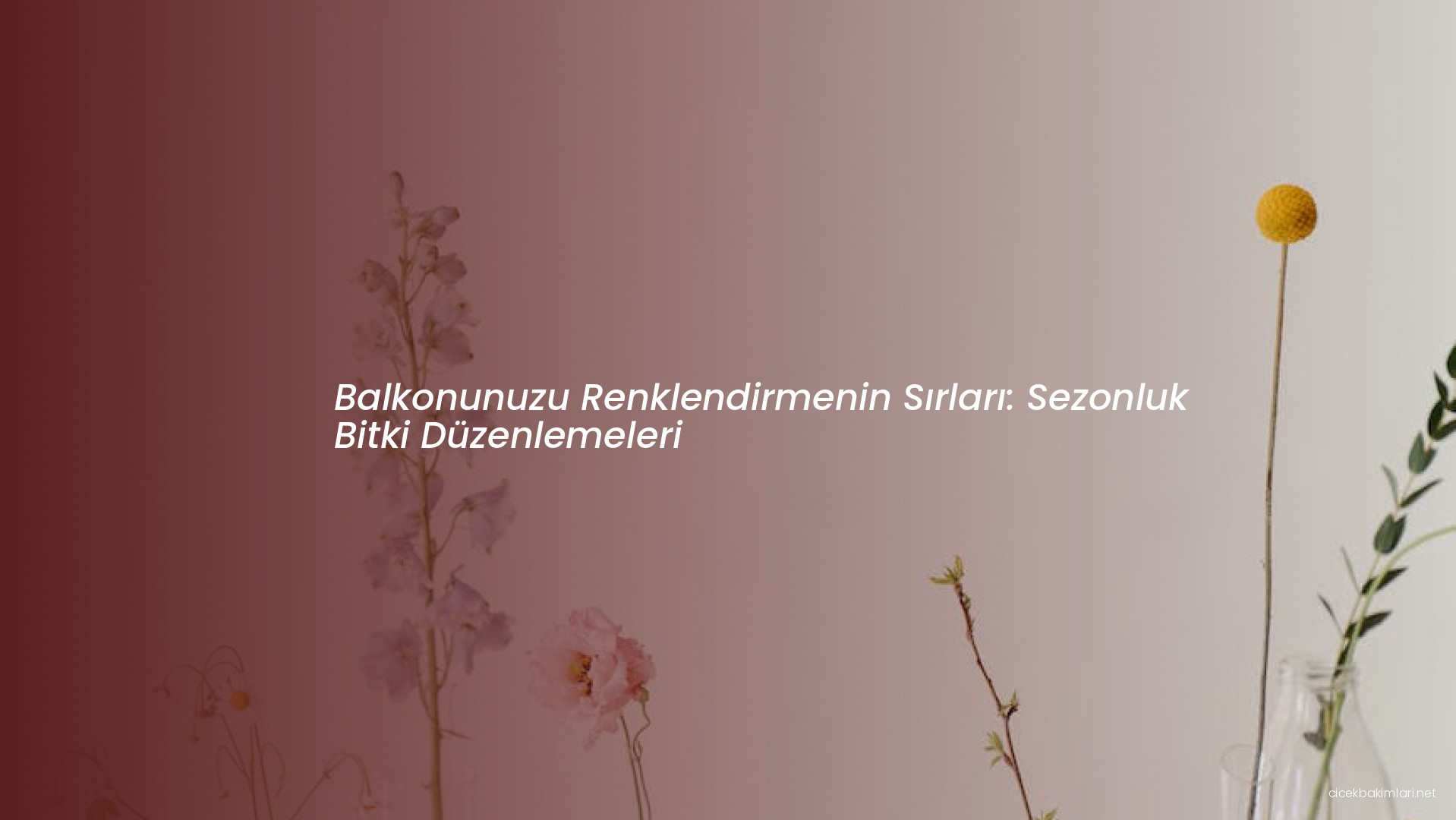 Balkonunuzu Renklendirmenin Sırları: Sezonluk Bitki Düzenlemeleri