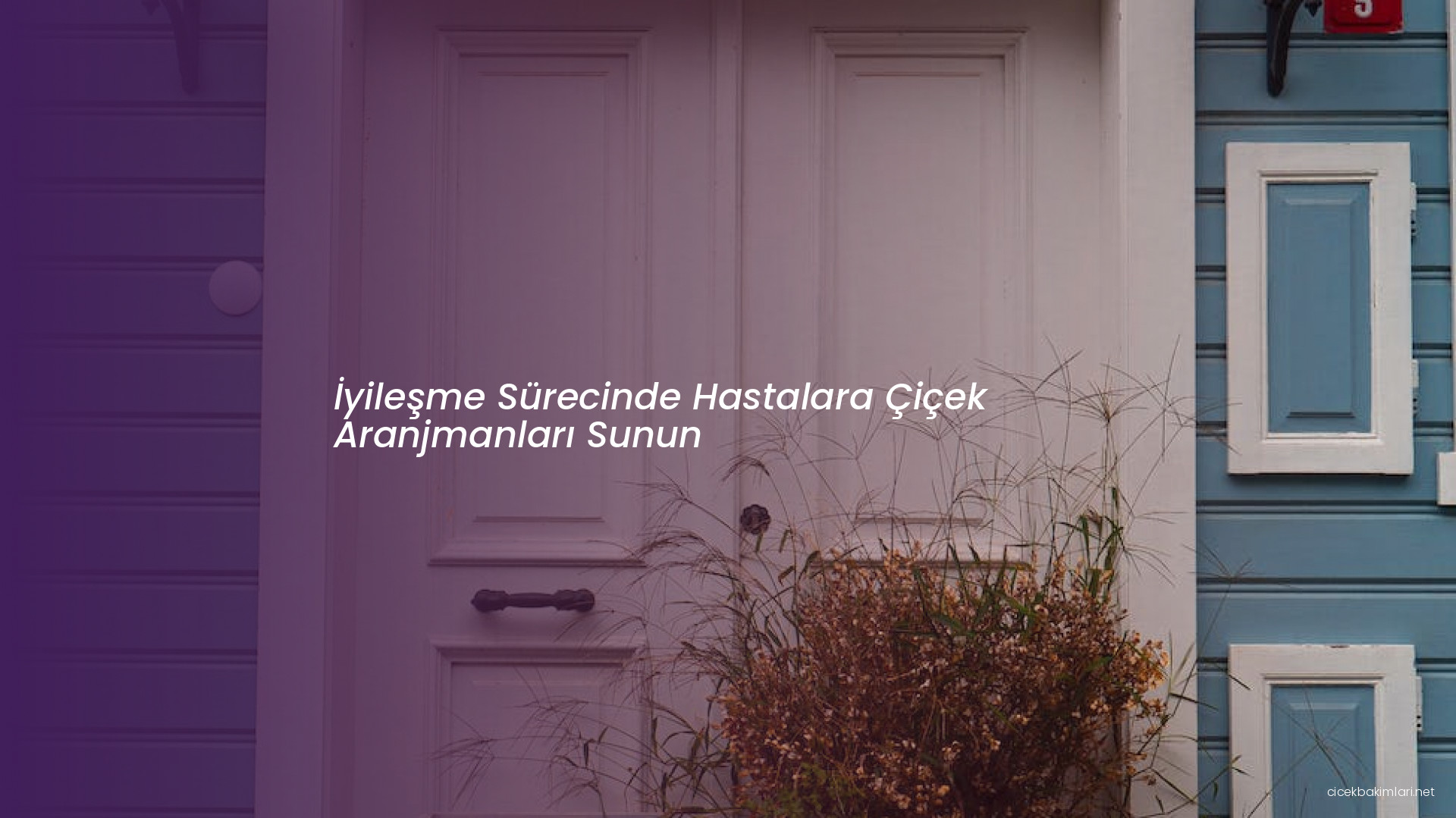 İyileşme Sürecinde Hastalara Çiçek Aranjmanları Sunun
