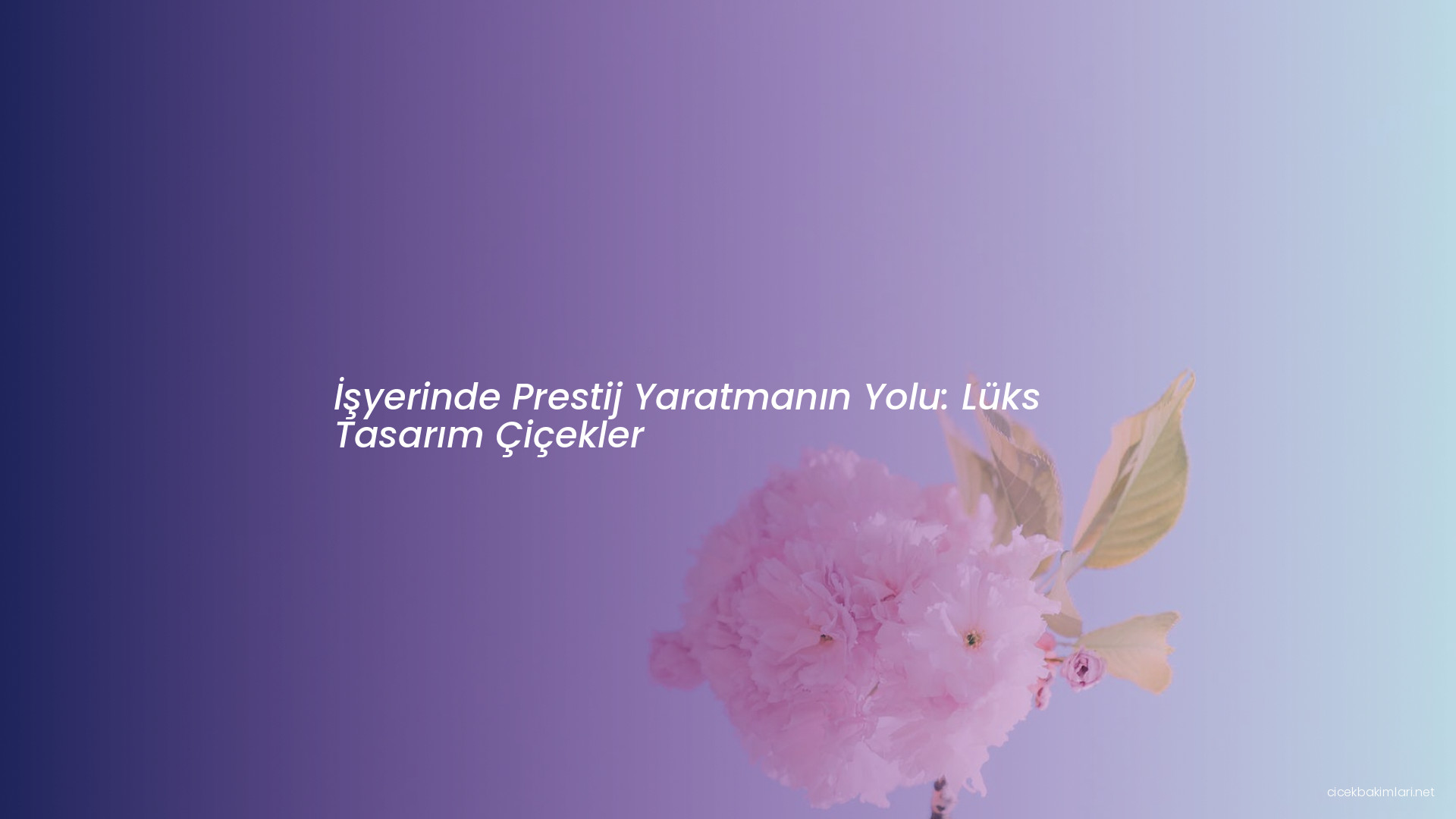 İşyerinde Prestij Yaratmanın Yolu: Lüks Tasarım Çiçekler