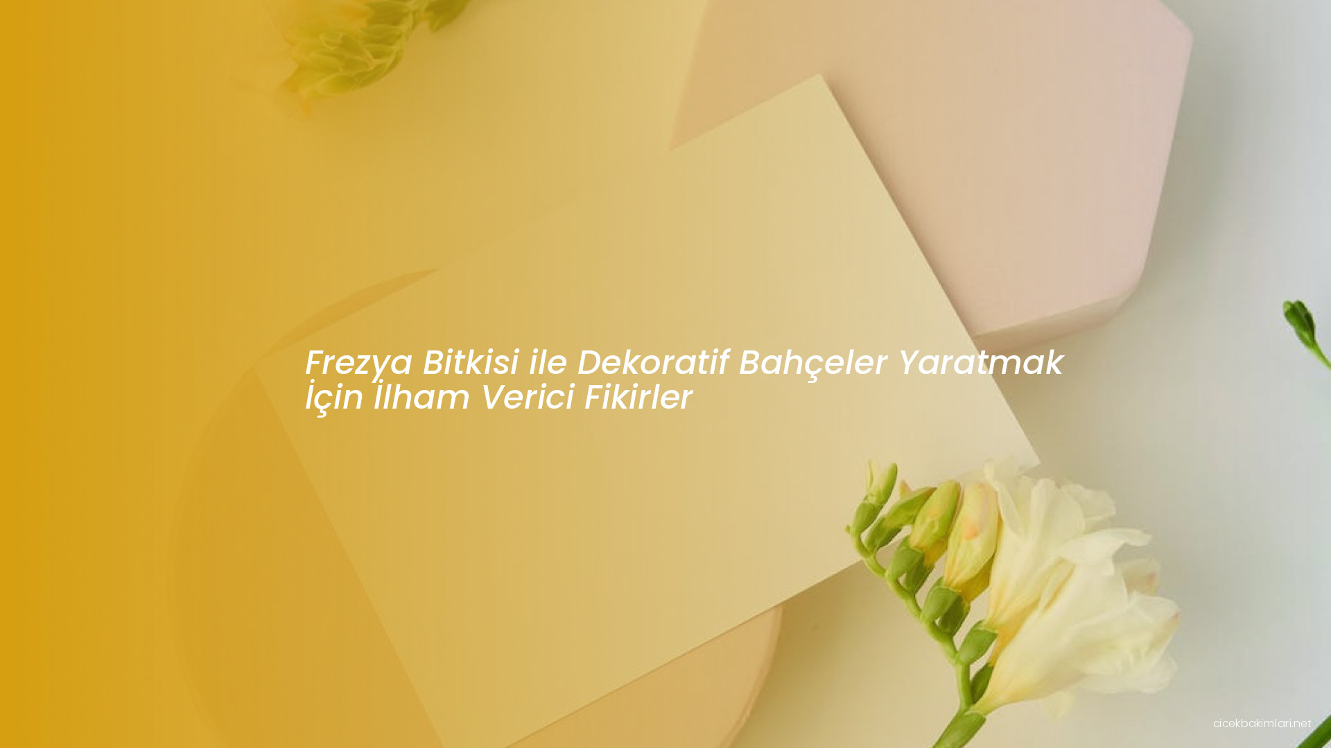 Frezya Bitkisi ile Dekoratif Bahçeler Yaratmak İçin İlham Verici Fikirler