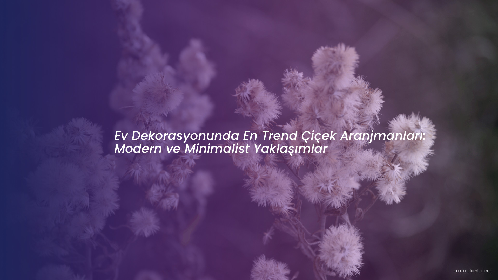 Ev Dekorasyonunda En Trend Çiçek Aranjmanları: Modern ve Minimalist Yaklaşımlar